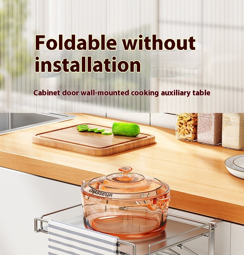 Title 2, Stainless Steel Foldable Kitchen Countertop Com...