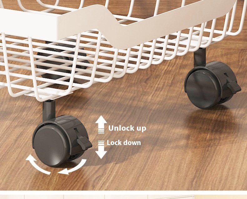 Title 7, Kitchen Storage Rack Floor Folding Multi-layer ...