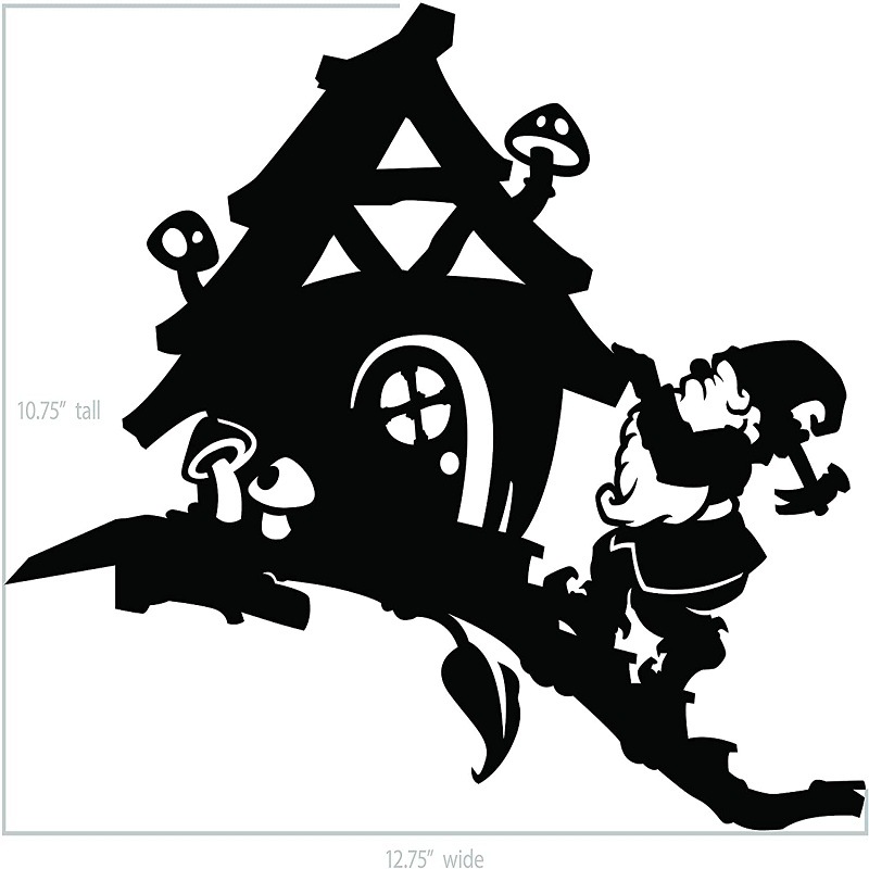 Title 4, Decorazione giardino silhouette metallo Goblin ...