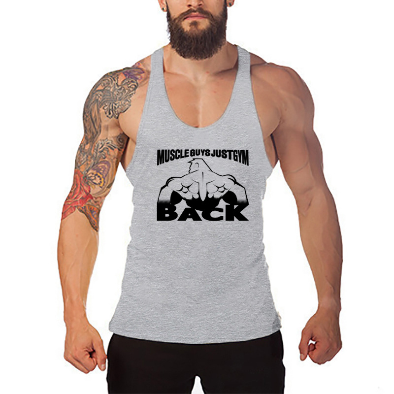 MUSCLE MEN'S FITNESS VEST COTTON T-SHIRT 5