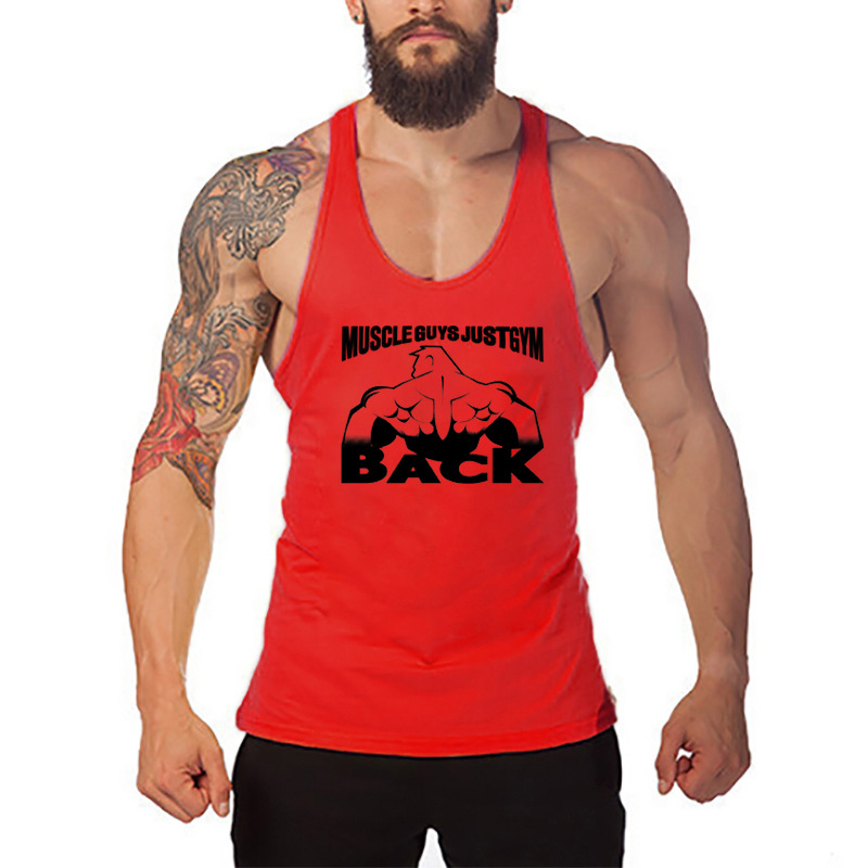 MUSCLE MEN'S FITNESS VEST COTTON T-SHIRT 6