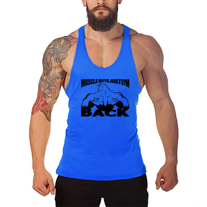 MUSCLE MEN'S FITNESS VEST COTTON T-SHIRT 7