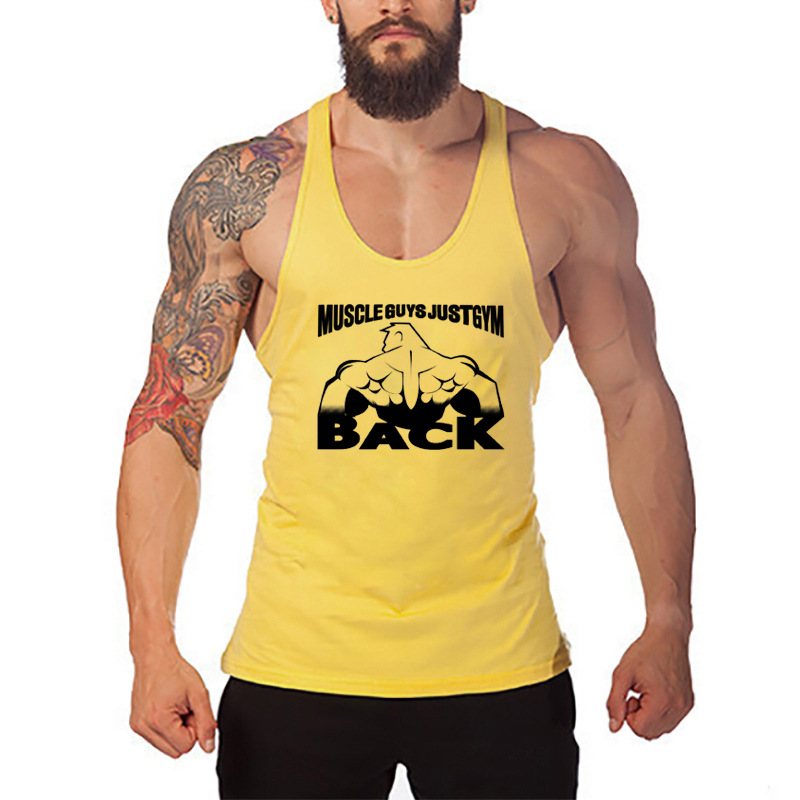 MUSCLE MEN'S FITNESS VEST COTTON T-SHIRT 8