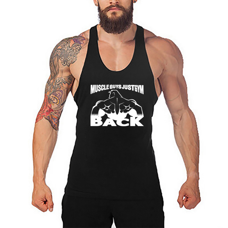 MUSCLE MEN'S FITNESS VEST COTTON T-SHIRT 9