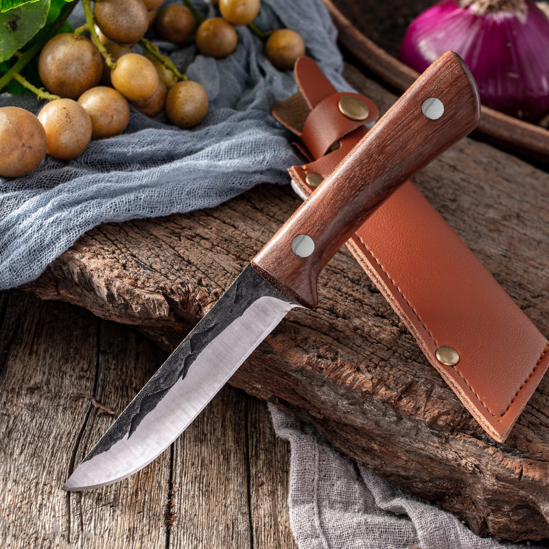 Title 6, Multi-purpose Knife With Leather Sheath Handle ...