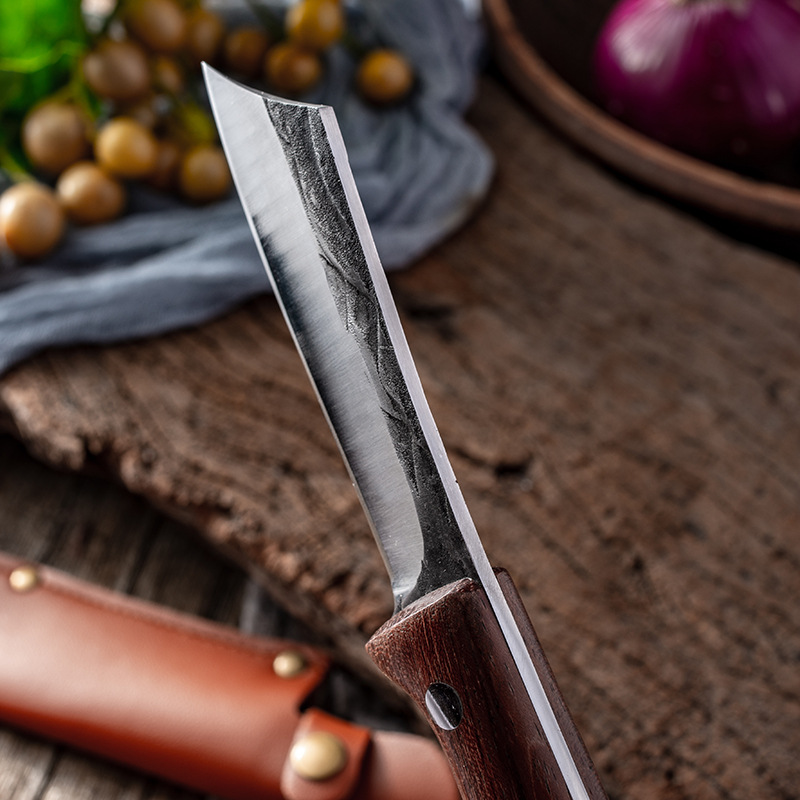 Title 9, Multi-purpose Knife With Leather Sheath Handle ...