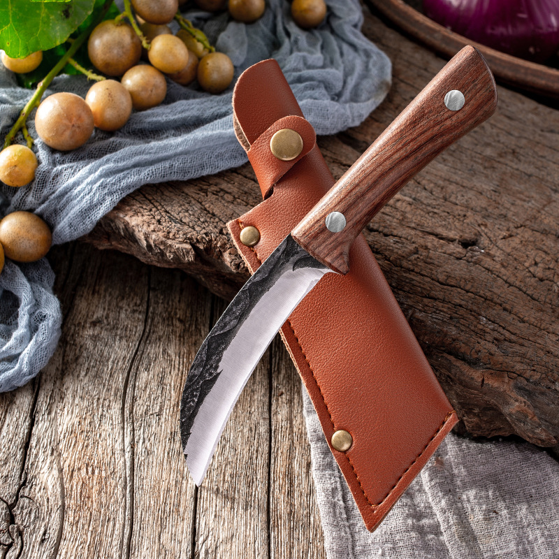 Title 12, Multi-purpose Knife With Leather Sheath Handle ...