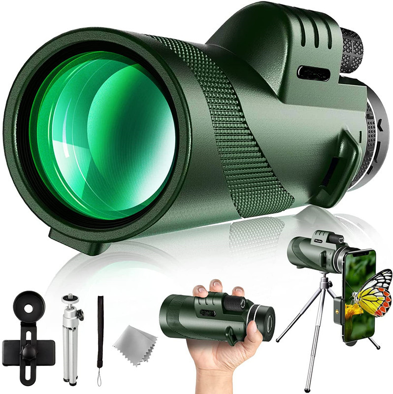 Title 4, High-speed Clear Green 40 X60 Monocular Telescope