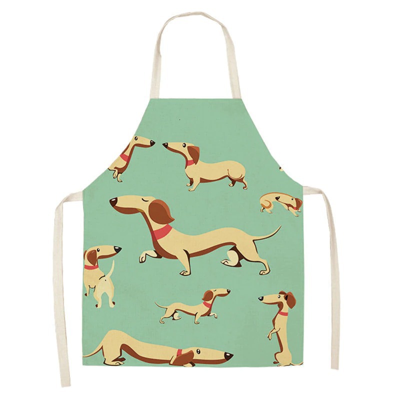 Title 3, Cartoon Puppy Sleeveless Apron Home Daily Use