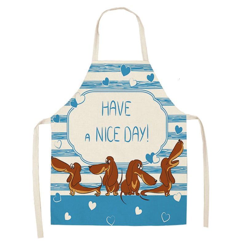 Title 5, Cartoon Puppy Sleeveless Apron Home Daily Use