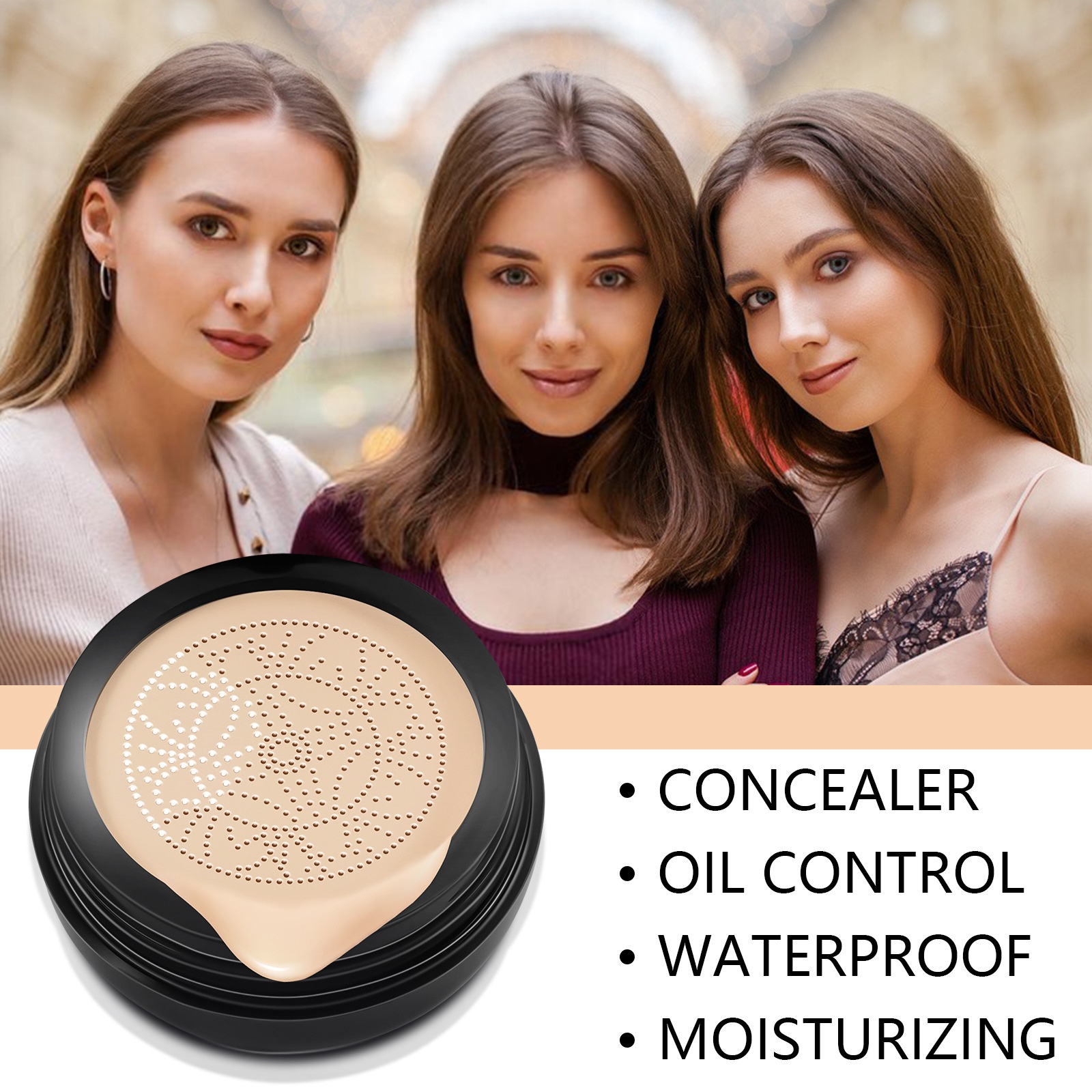 Title 6, Pilzförmige Air Cushion Foundation Liquid Feuch...