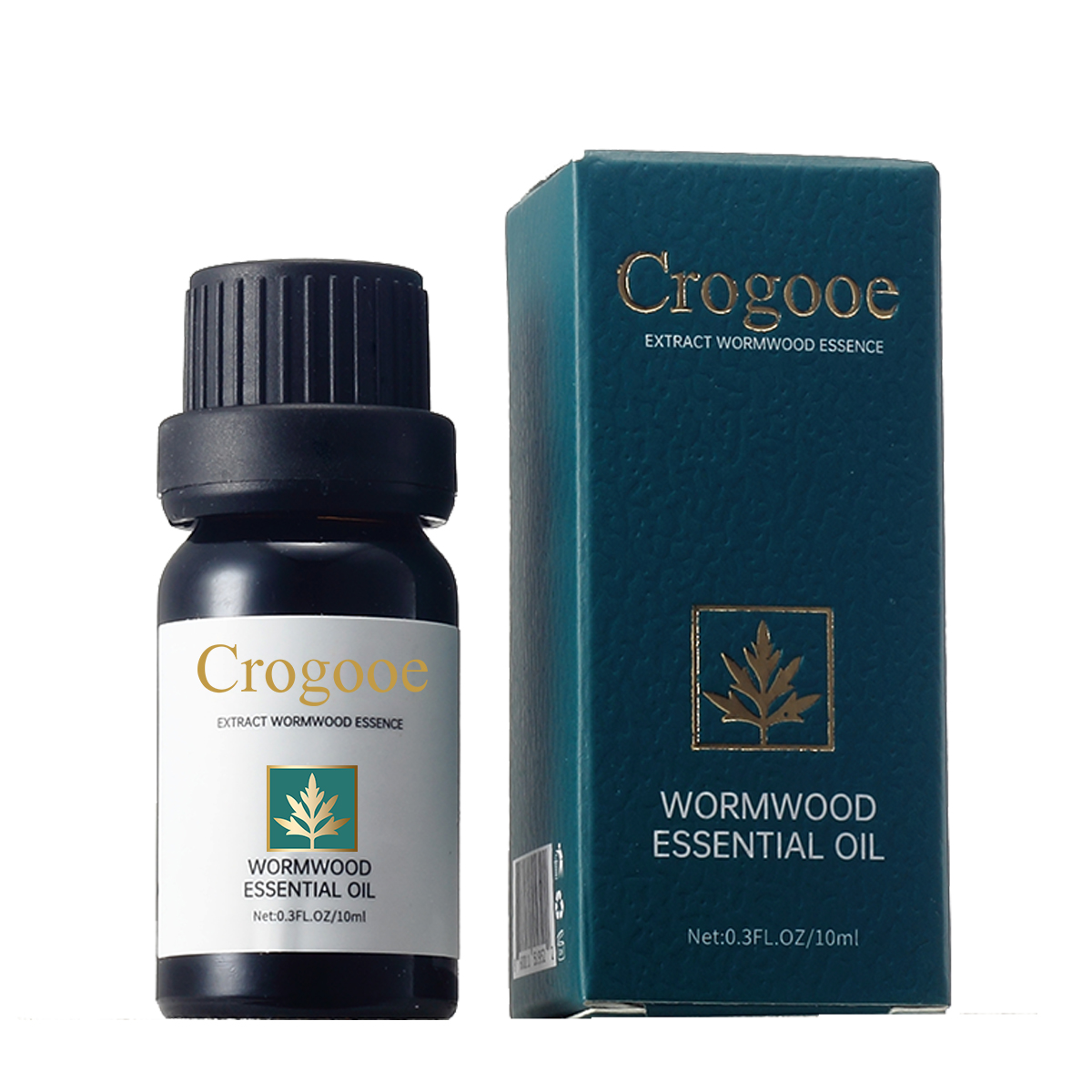 Crogooe-Wormwood Essential Oil, 100% Pure Oil Blend Contains Moroccan Argan Oil For Facial Skin, Hair, Body, Therapeutic Grade 10 ML