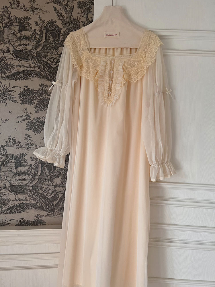 Title 15, New French Beautiful Nightdress Spring And Summ...