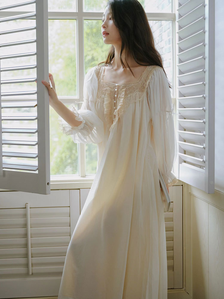 Title 22, New French Beautiful Nightdress Spring And Summ...