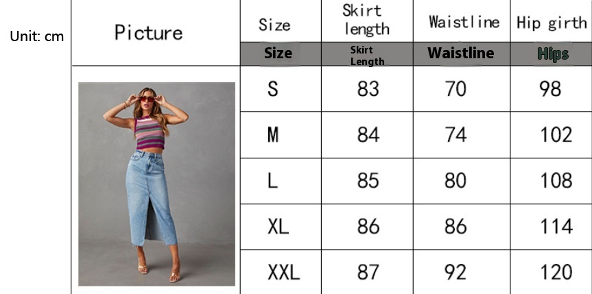 Slimming Denim Skirt in Light Blue – Effortless Weekend Outfit