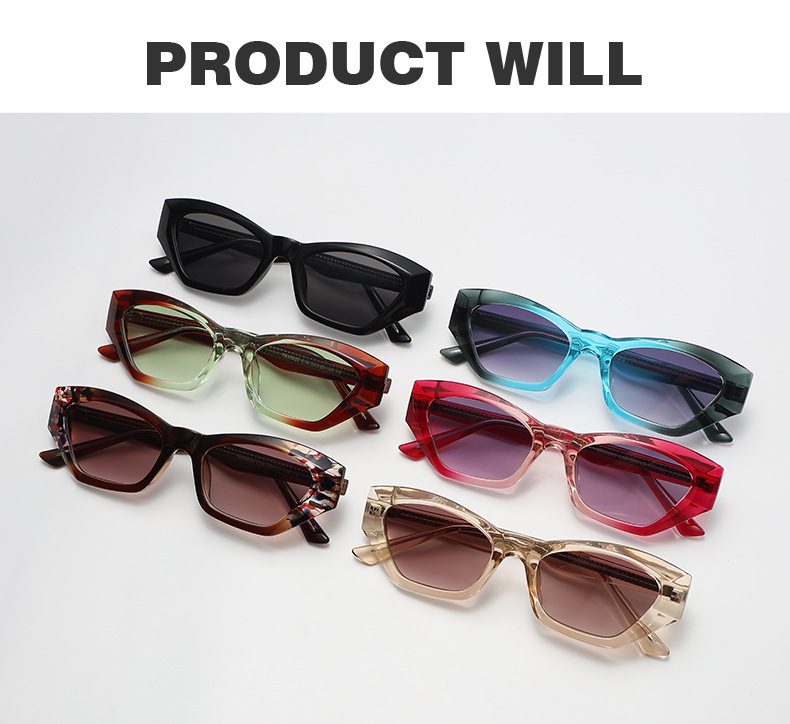 Title 8, Polygonal Cats Eye Core Insert TR Sunglasses o...