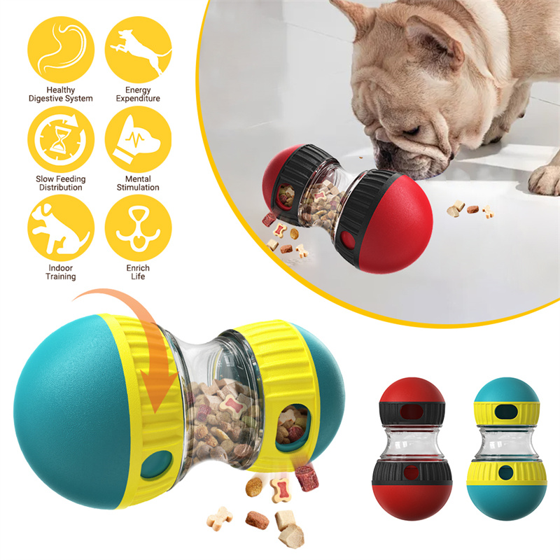 Interactive Food Dispensing Tumbler Toy for Dogs