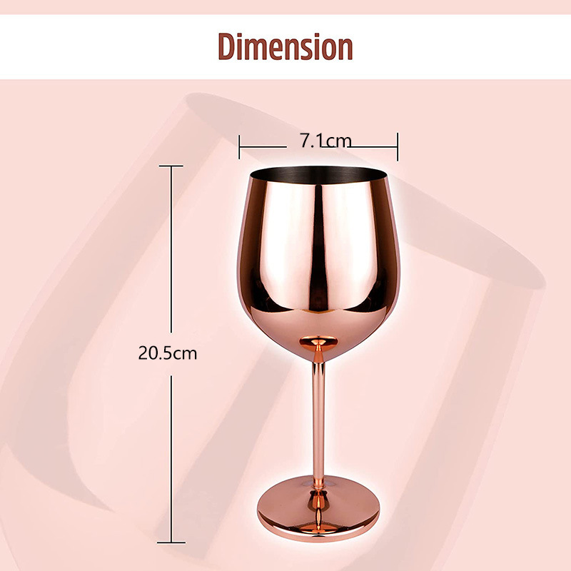 Title 1, Retro Stainless Steel Plated Goblet