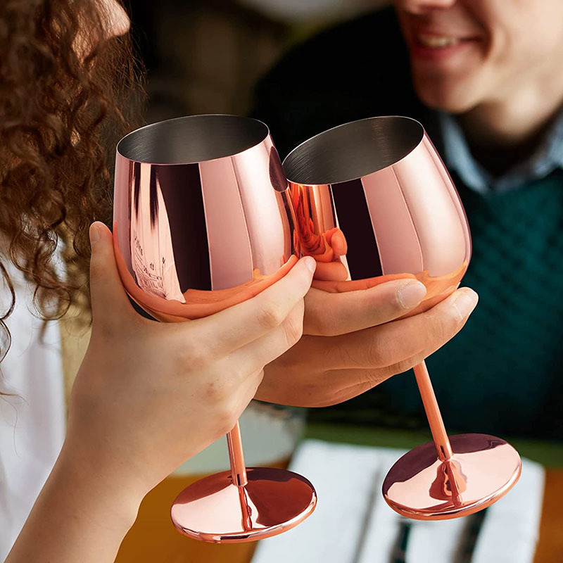 Title 4, Retro Stainless Steel Plated Goblet