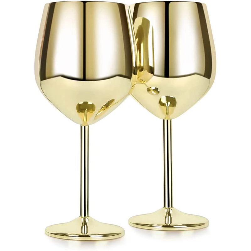 Title 6, Retro Stainless Steel Plated Goblet