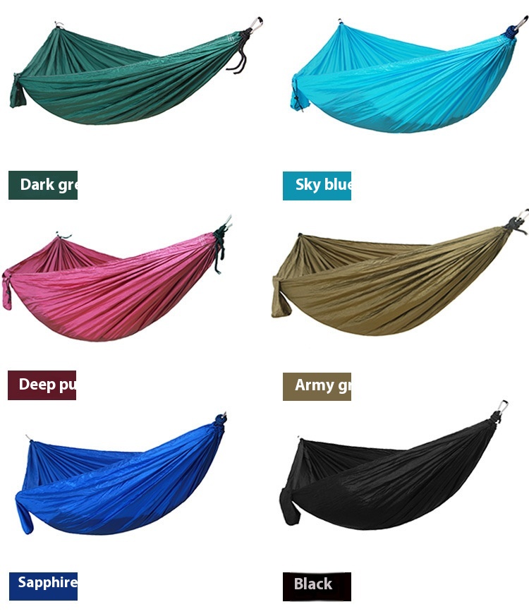 Title 4, Parachute Cloth Hammock Outdoor 210T Nylon Camp...