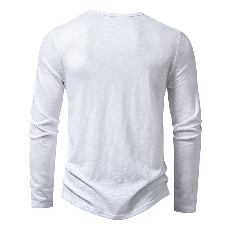 Title 10, Herren Langarmshirt mit Henley-Ausschnitt und K...