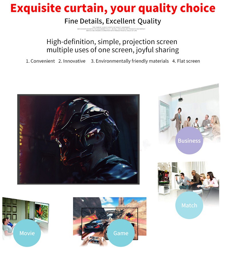 Title 8, Shadow Screen projector screen for crisp, vibra...