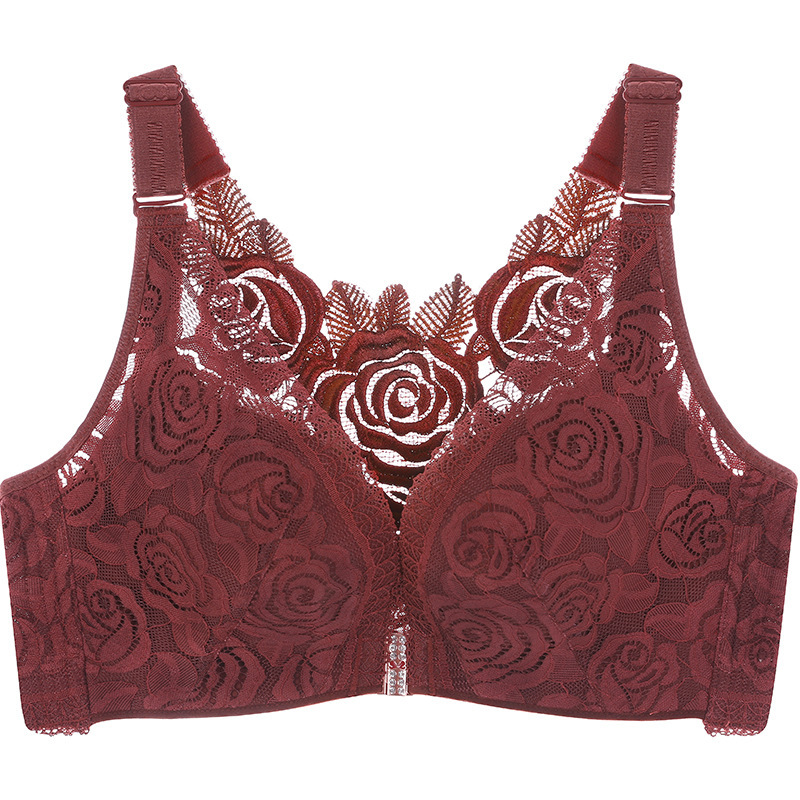 Title 8, Summer New Rose Thin Bras Gathering Adjustable ...