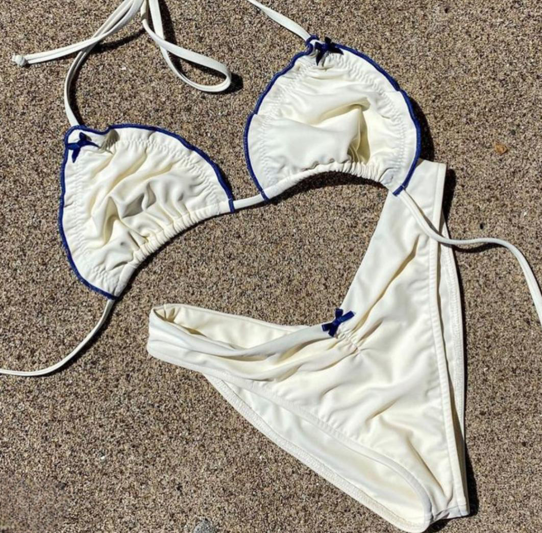 Title 16, Maillot de bain bikini avec oreilles en bois po...