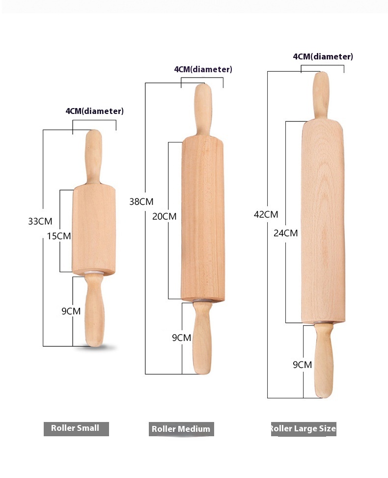 Title 1, Theaceae Wooden Household Rolling Pin