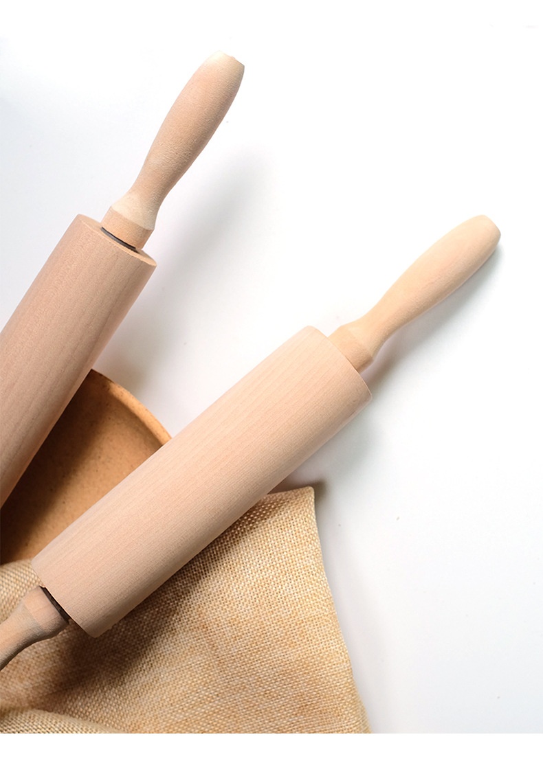 Title 6, Theaceae Wooden Household Rolling Pin, makes ba...