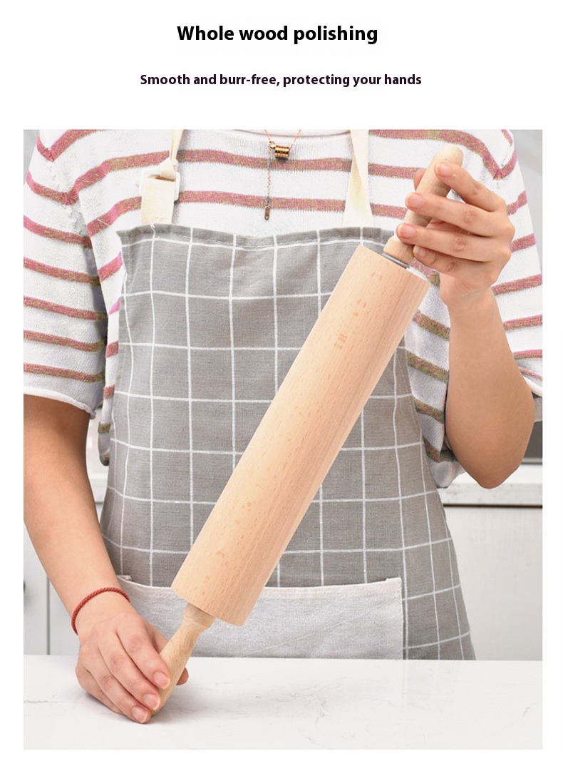 Title 8, Theaceae Wooden Household Rolling Pin