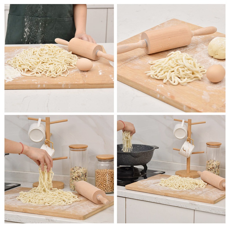 Title 14, Theaceae Wooden Household Rolling Pin, makes ba...