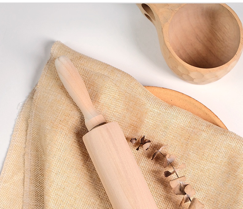 Title 16, Theaceae Wooden Household Rolling Pin, makes ba...