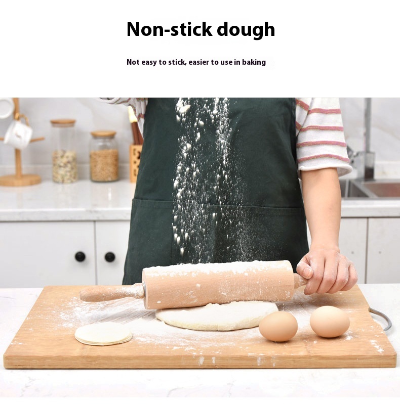 Title 18, Theaceae Wooden Household Rolling Pin