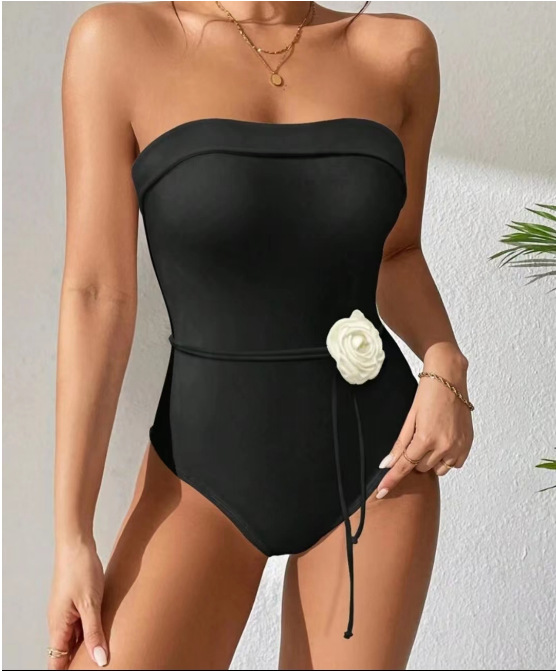 Title 2, Solid Color Sexy Tight Halter One-piece Bikini ...