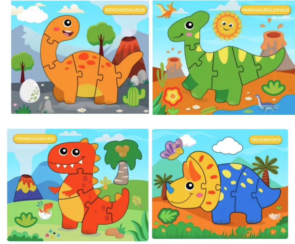 Title 1, 3D Dinosaur Hand Grab Board Enlightenment Puzzle