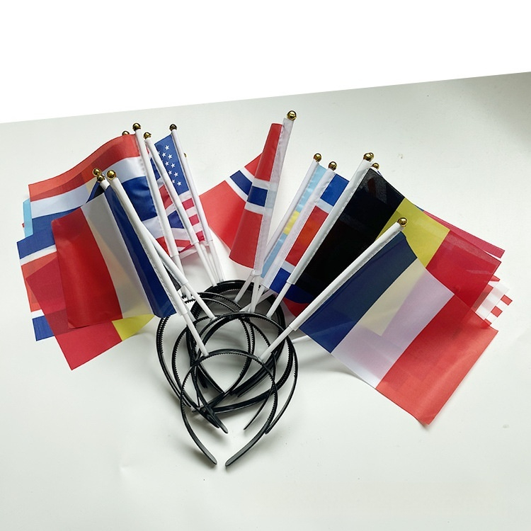 Title 2, Hand Signal Flag Headband Hair Accessories Fest...