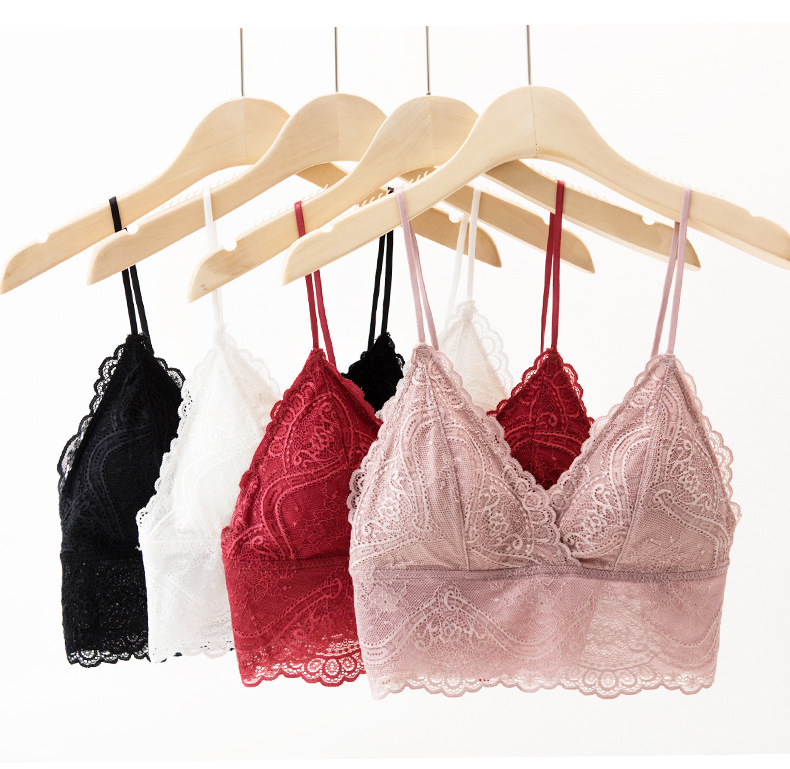 Title 2, Sexy Lace Bra Nightclubs With Chest Pad French ...