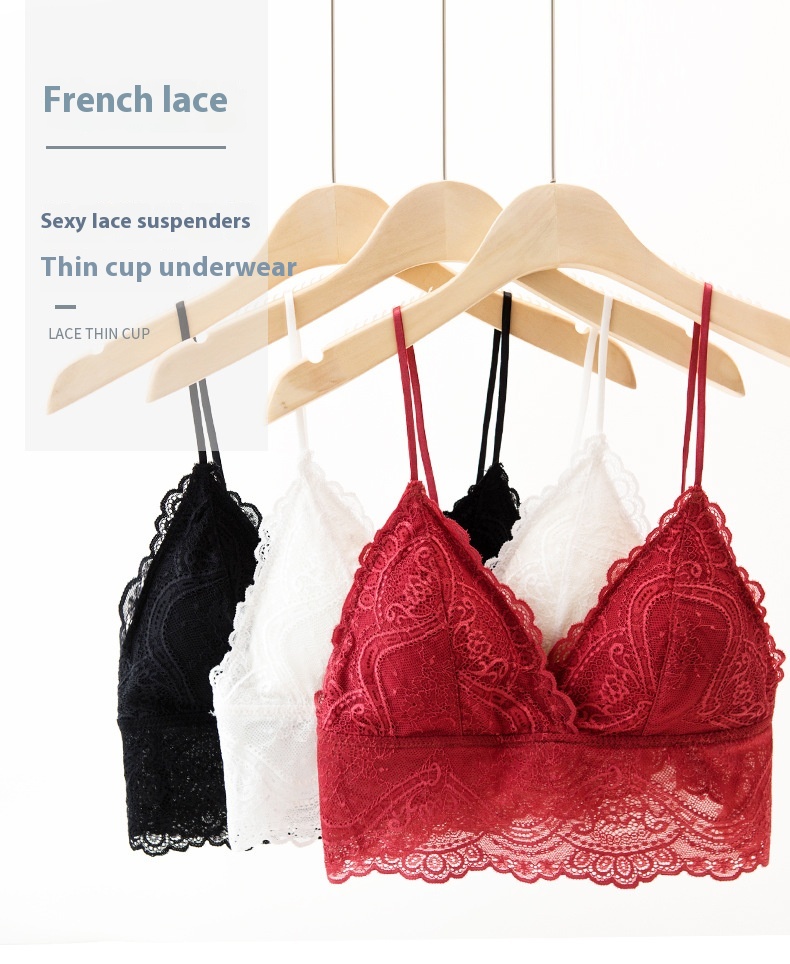 Title 5, Sexy Lace Bra Nightclubs With Chest Pad French ...