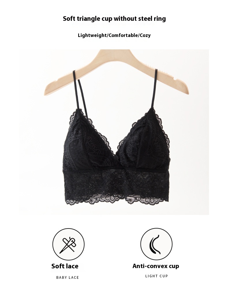 Title 7, Sexy Lace Bra Nightclubs With Chest Pad French ...