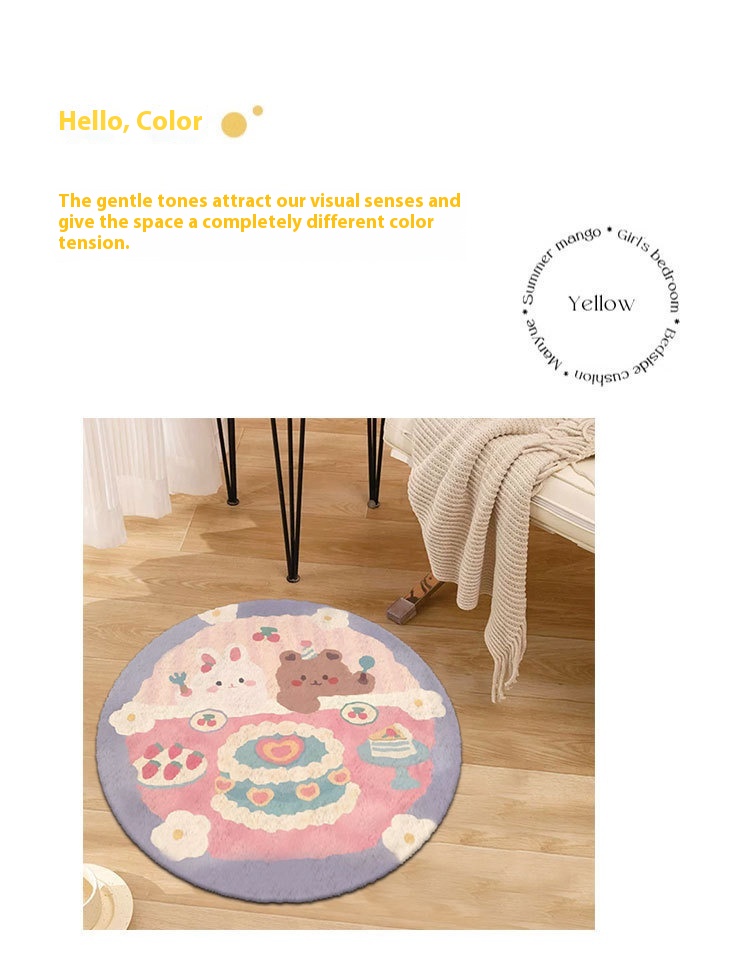 Title 7, Cartoon Special-shaped Animal Cashmere Carpet B...