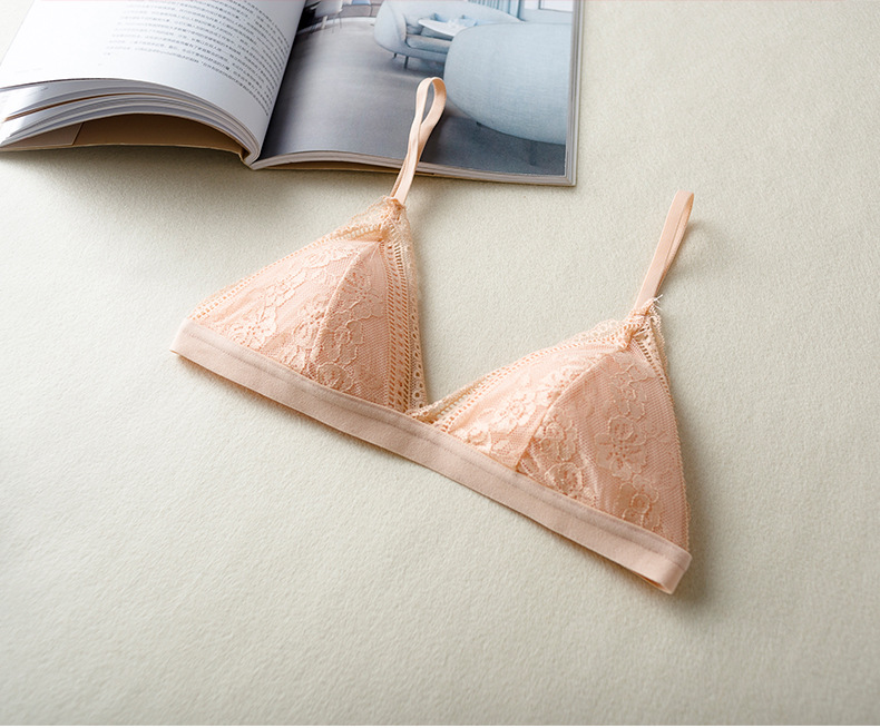 Title 2, Lace Sexy Bra French Triangle Cup Opaque Single...