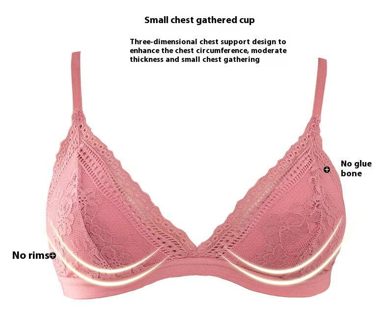 Title 6, Lace Sexy Bra French Triangle Cup Opaque Single...