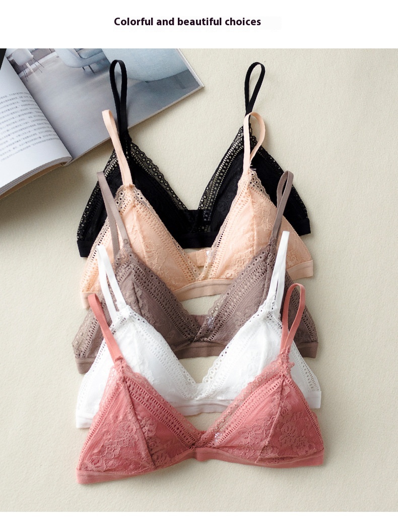 Title 7, Lace Sexy Bra French Triangle Cup Opaque Single...