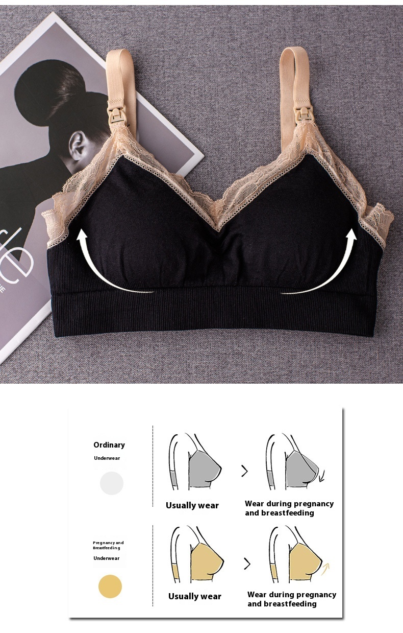 Title 4, Lace Edge Maternity Breastfeeding Underwear Wit...