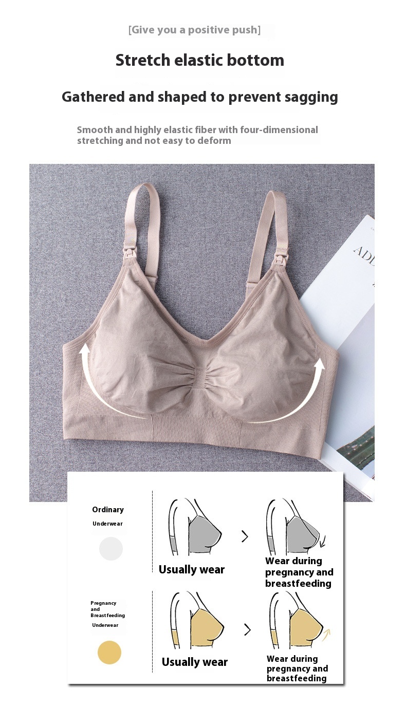 Title 5, Comfortable Nursing Bra Push Up Plus Size Mater...