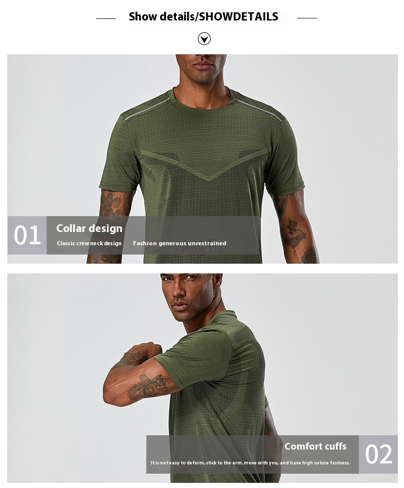 Title 8, Mens Fashion Casual Sports Quick-drying T-shir...