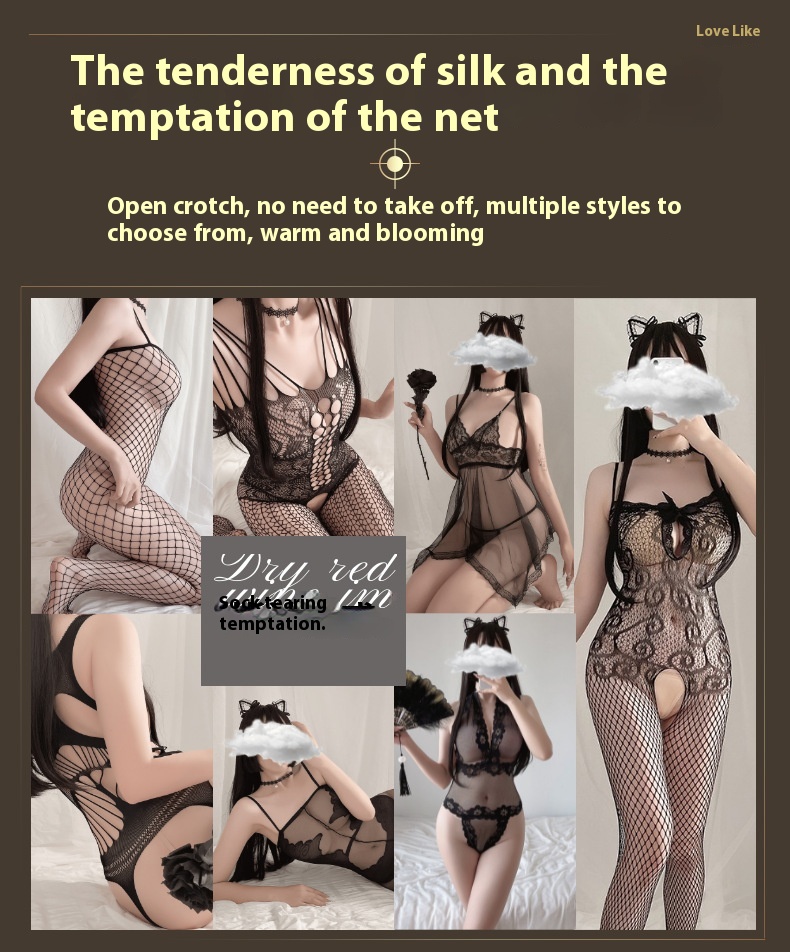 Title 2, Transparan Çorap File Bodysuit Üniforma