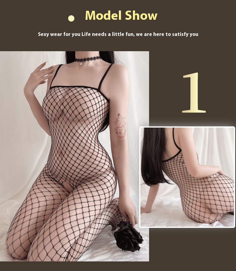 Title 3, Transparan Çorap File Bodysuit Üniforma